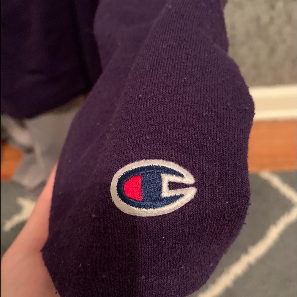 Clemson Purple Embroidery Crewneck - Picture 2 of 5